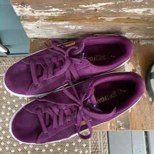 Puma purple suede vikky sneaker